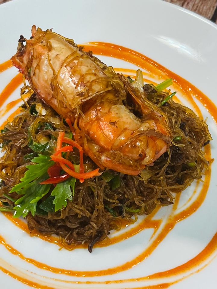 Miến xào tôm -duoc-ban-tai-Bếp An