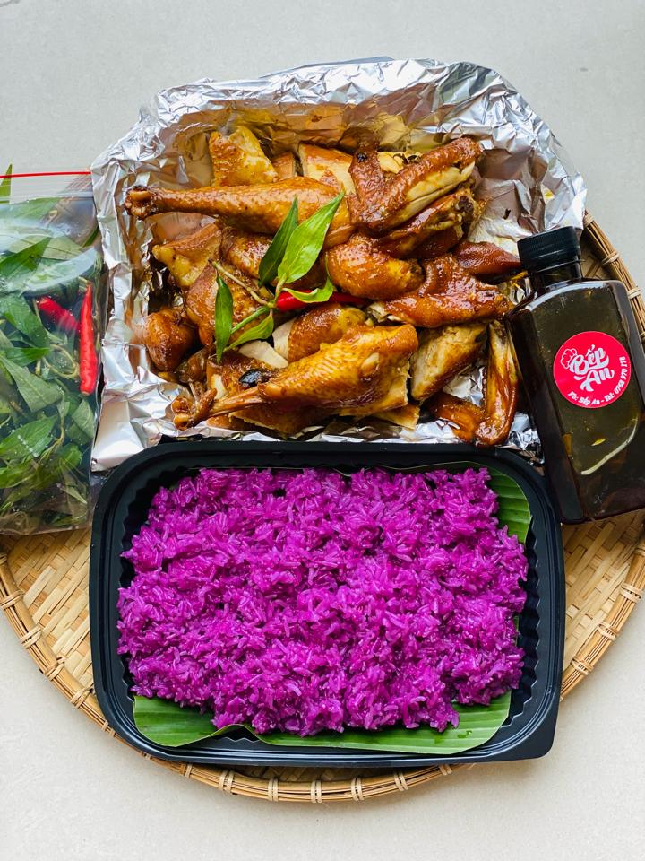 Set xôi gà mắm nhỉ nguyên con 1,2 kg -duoc-ban-tai-Bếp An