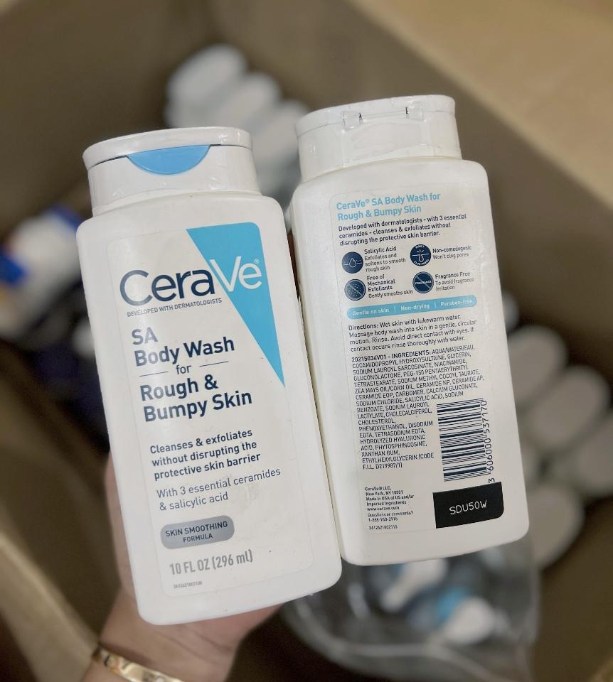 Sữa tắm dưỡng ẩm cho da khô CeraVe SA Body Wash For Rough & Bumpy Skin 🧼-duoc-ban-tai-Ly Vy
