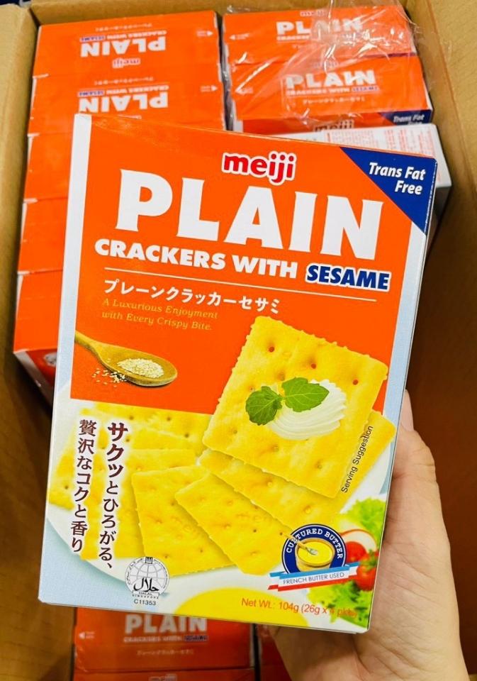 BÁNH ĂN KIÊNG PLAIN MEIJI Nhật Bản-duoc-ban-tai-Ly Vy