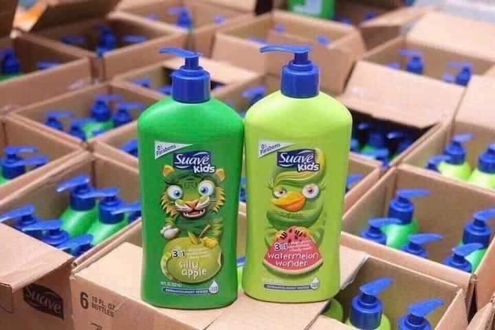 Sữa tắm, gội, xả cho bé Suave Kids 3 in 1 (chai 532ml)-duoc-ban-tai-Ly Vy
