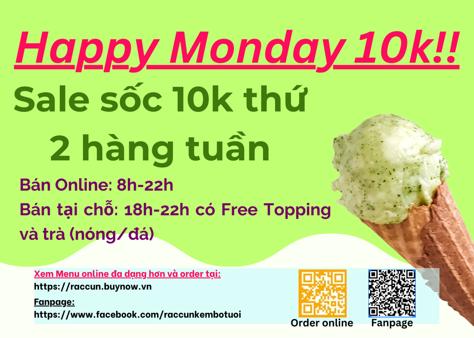 Happy Hour 10K - Kem cafe muối size S-duoc-ban-tai-Raccun - Kem Ngon Từ Trái Cây Tươi và Tự Nhiên