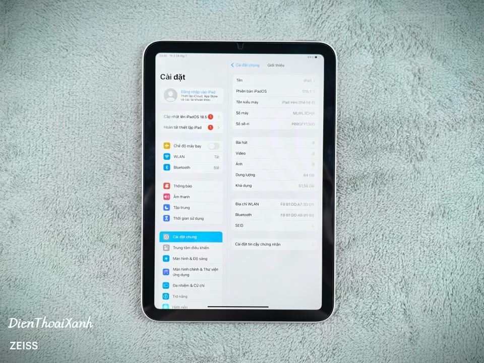 iPad mini 6 64G - Y136D-duoc-ban-tai-Điện Thoại Xanh