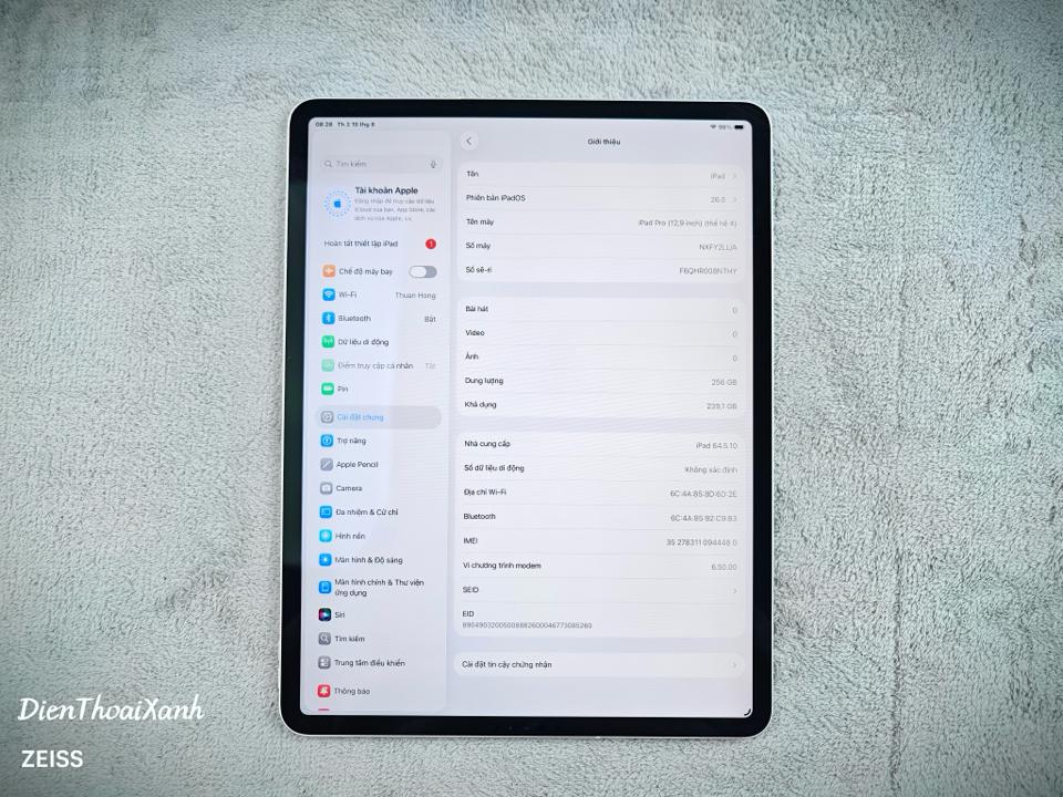 iPad Pro 12.9 2020 256G LTE - 8NTHY-duoc-ban-tai-Điện Thoại Xanh