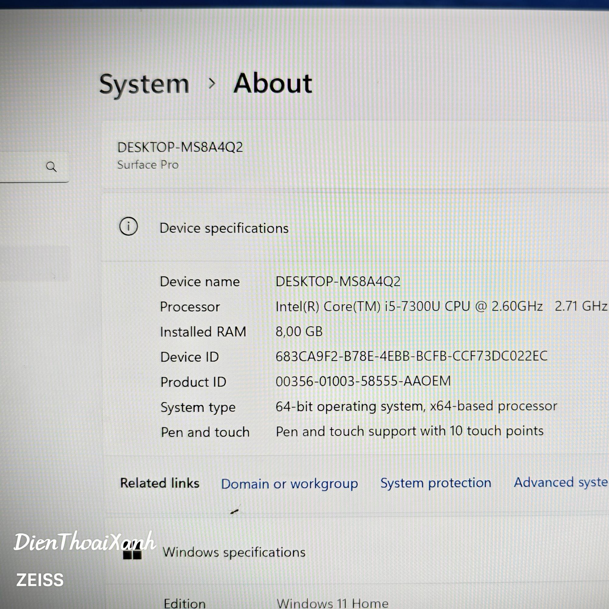 Surface Pro 5 8/128G - 75253-duoc-ban-tai-Điện Thoại Xanh