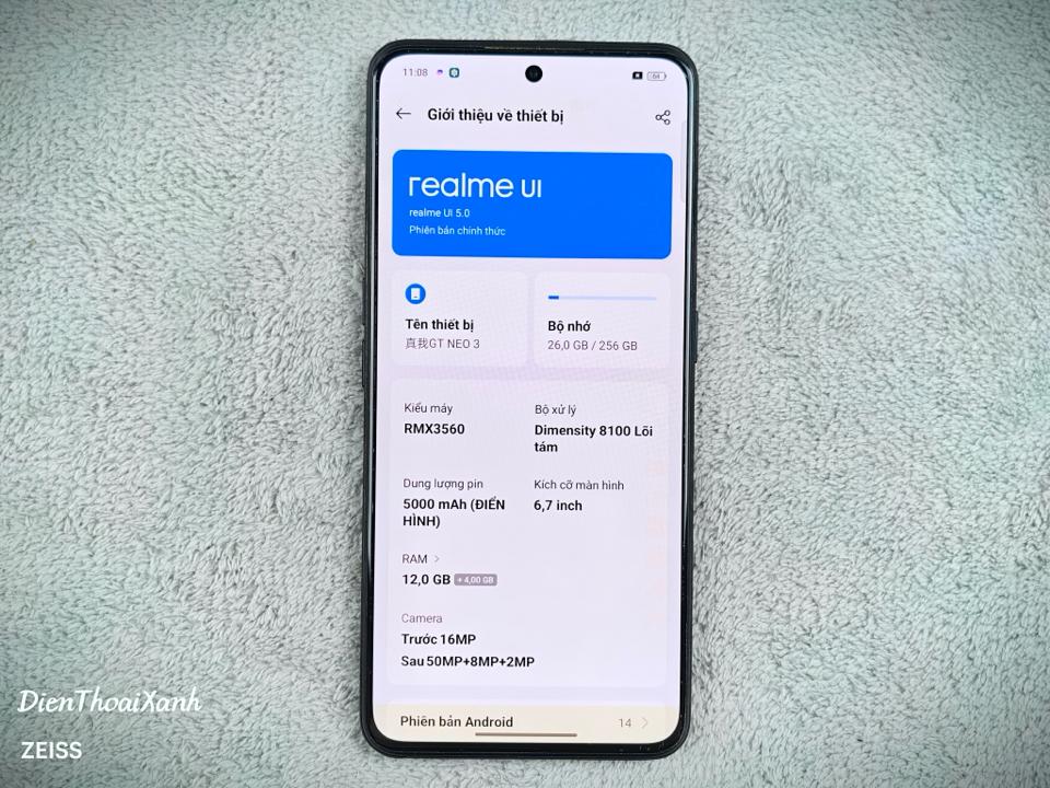 Realme GT Neo 3 12/256G - 31759-duoc-ban-tai-Điện Thoại Xanh