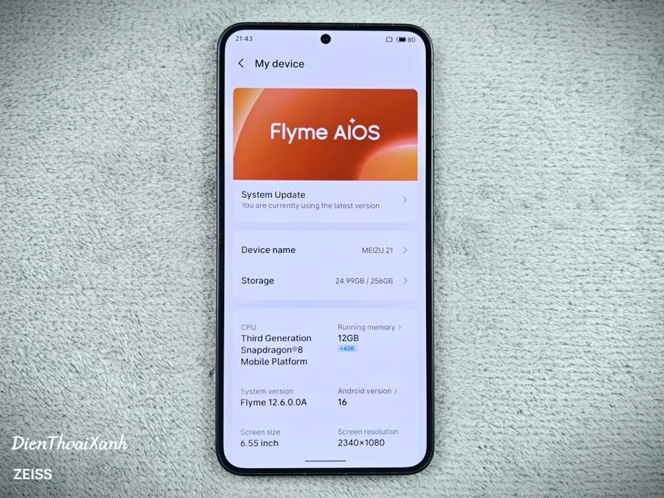 Meizu 21 12/256G - 07592-duoc-ban-tai-Điện Thoại Xanh