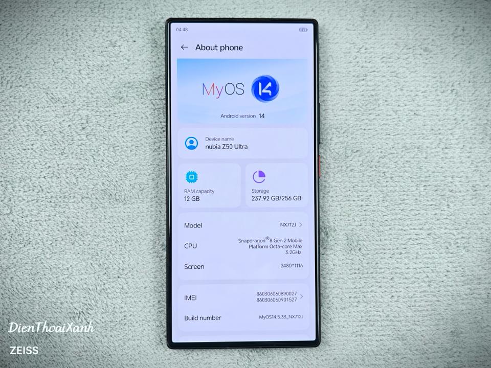 Nubia Z50 Ultra 12/256G - 90027-duoc-ban-tai-Điện Thoại Xanh