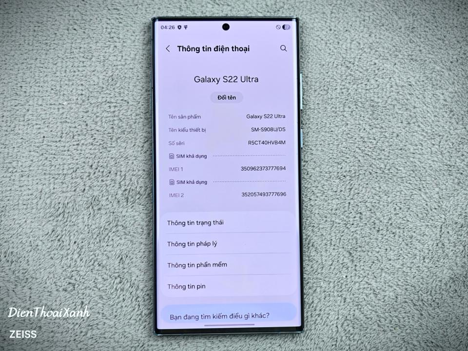 Samsung Galaxy S22 Ultra 8/128G - 77694-duoc-ban-tai-Điện Thoại Xanh