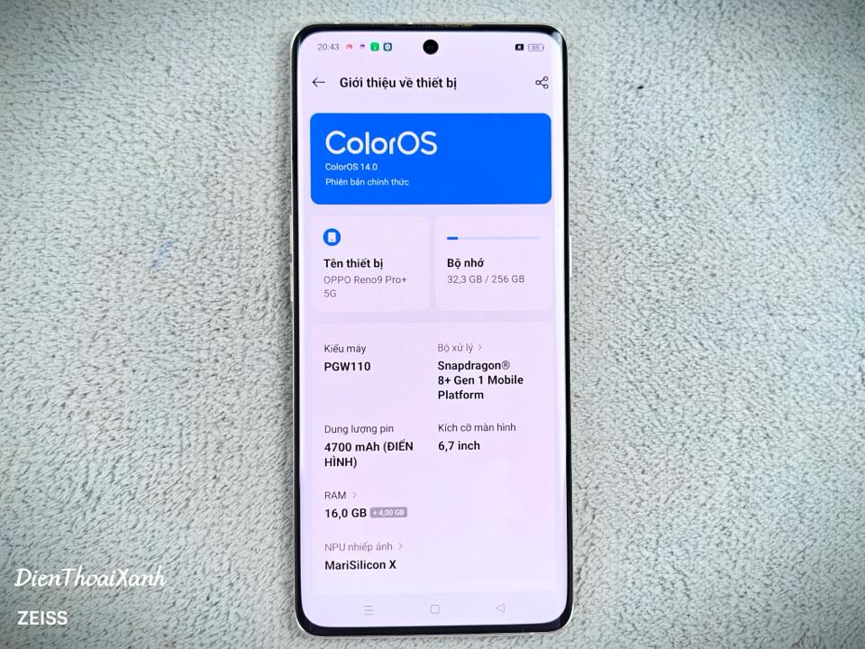 OPPO Reno 9 Pro+ 16/256G - 89118-duoc-ban-tai-Điện Thoại Xanh