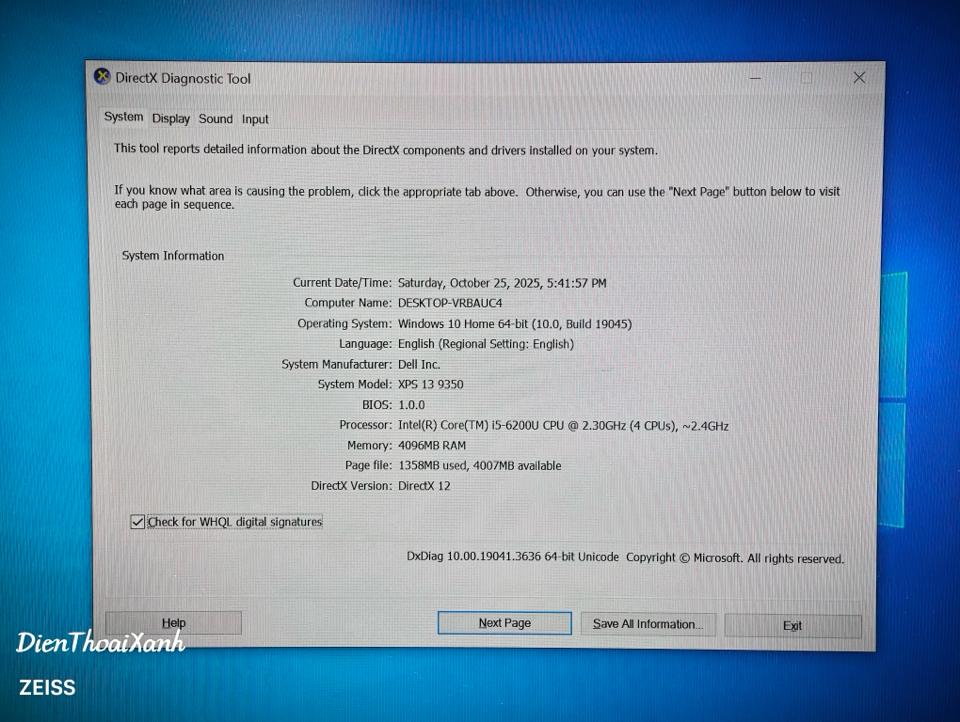Dell XPS 13 9350 4/128G - Q1762-duoc-ban-tai-Điện Thoại Xanh