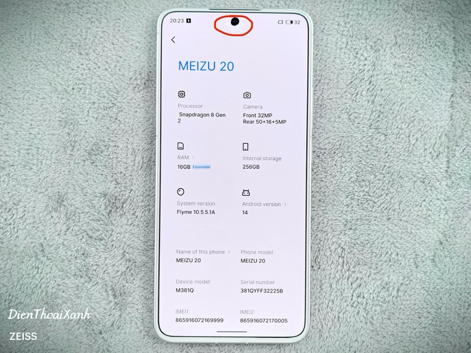 Meizu 20 Classic 16/256G - 69999-duoc-ban-tai-Điện Thoại Xanh