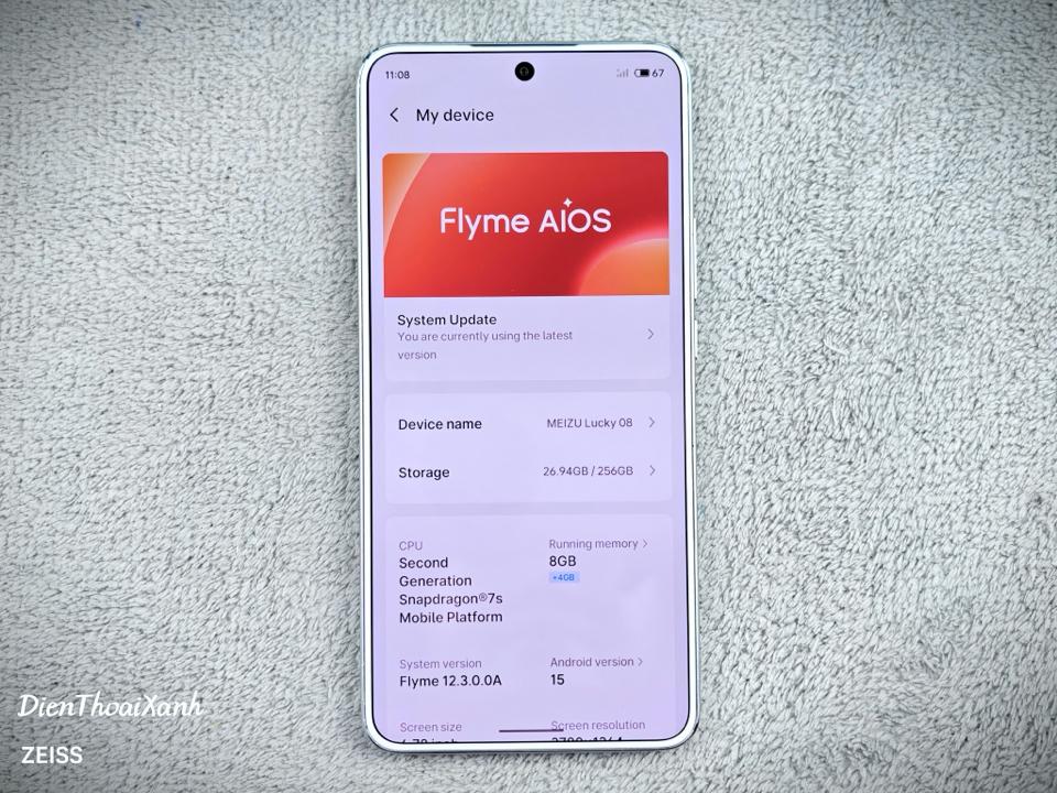 Meizu Lucky 08 8/256G - 12138-duoc-ban-tai-Điện Thoại Xanh