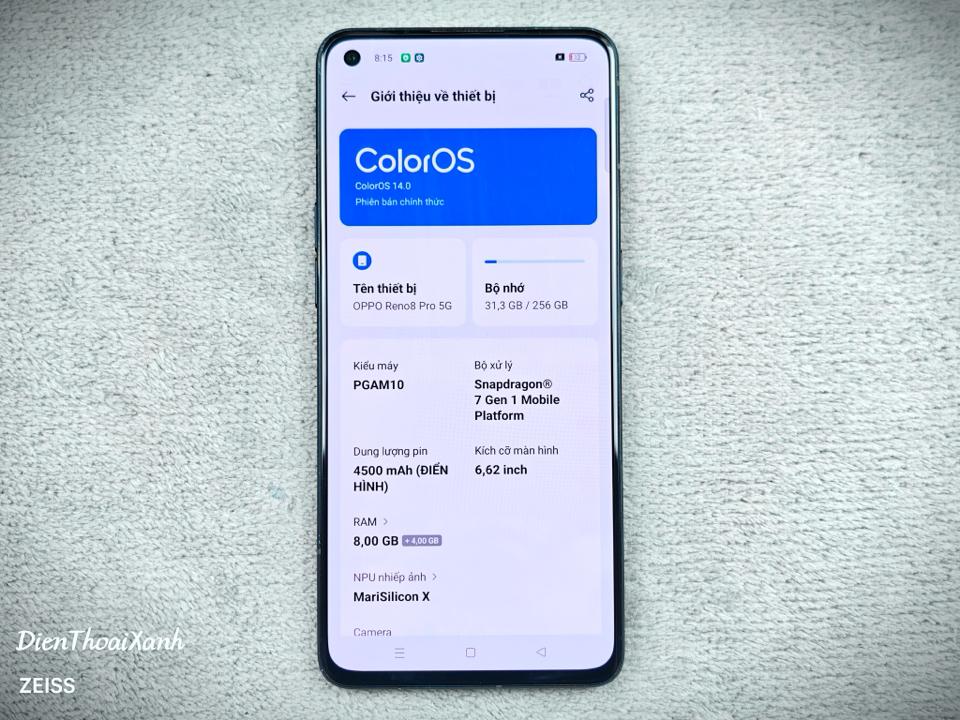 OPPO Reno 8 Pro 8/256G - 78931-duoc-ban-tai-Điện Thoại Xanh