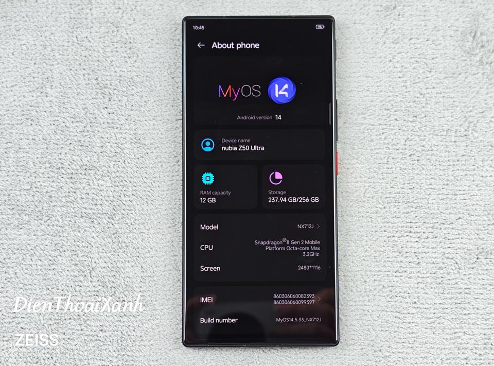 Nubia Z50 Ultra 12/256G - 82393-duoc-ban-tai-Điện Thoại Xanh