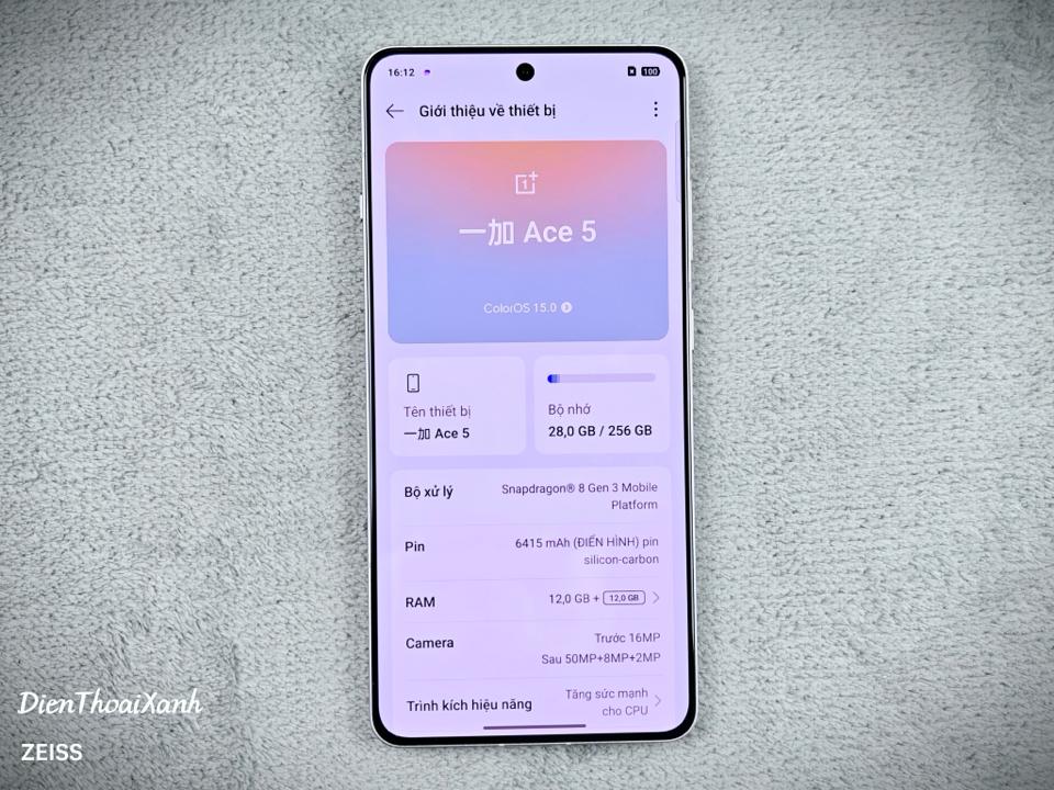 OnePlus Ace 5 12/256G - 35199-duoc-ban-tai-Điện Thoại Xanh