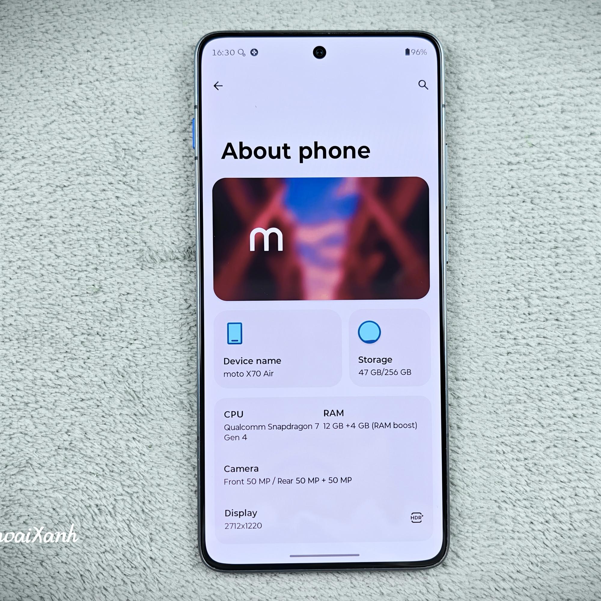 Moto X70 Air 12/256G - 63459-duoc-ban-tai-Điện Thoại Xanh
