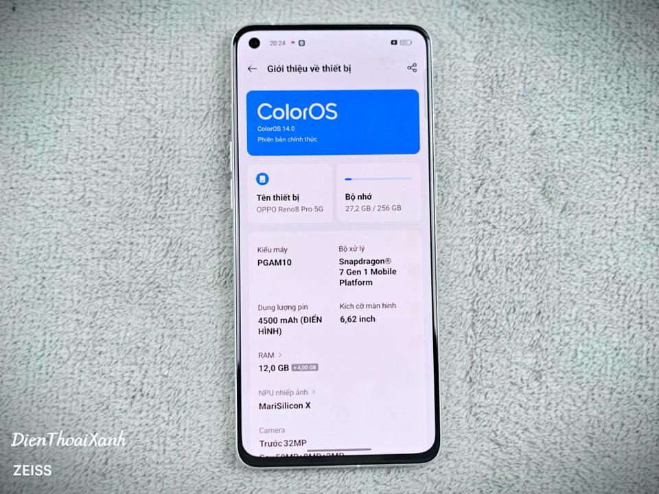 OPPO Reno 8 Pro 12/256G - 69254-duoc-ban-tai-Điện Thoại Xanh