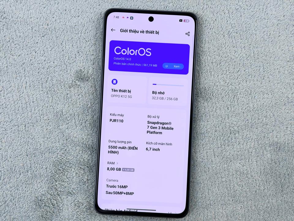 OPPO K12 8/256G - 04337-duoc-ban-tai-Điện Thoại Xanh
