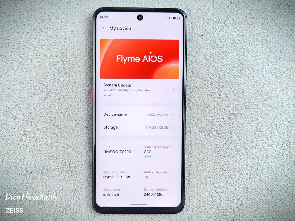 Meizu Note 16 8/128G - 12357/47993-duoc-ban-tai-Điện Thoại Xanh