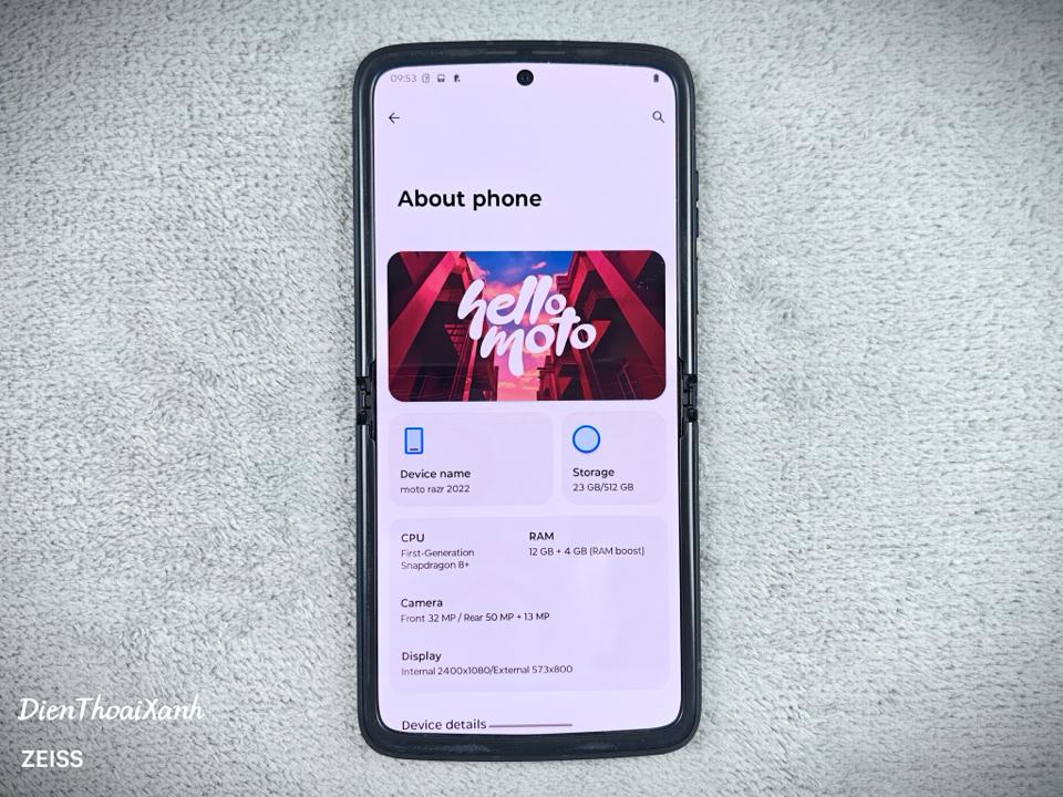 Moto Razr 2022 12/512G - 55812-duoc-ban-tai-Điện Thoại Xanh