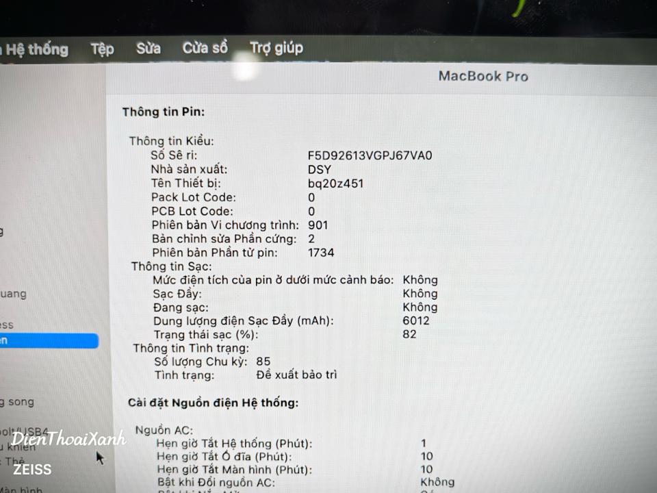 Macbook Pro 2019 15 inch 16/512G - 8LVCF-duoc-ban-tai-Điện Thoại Xanh