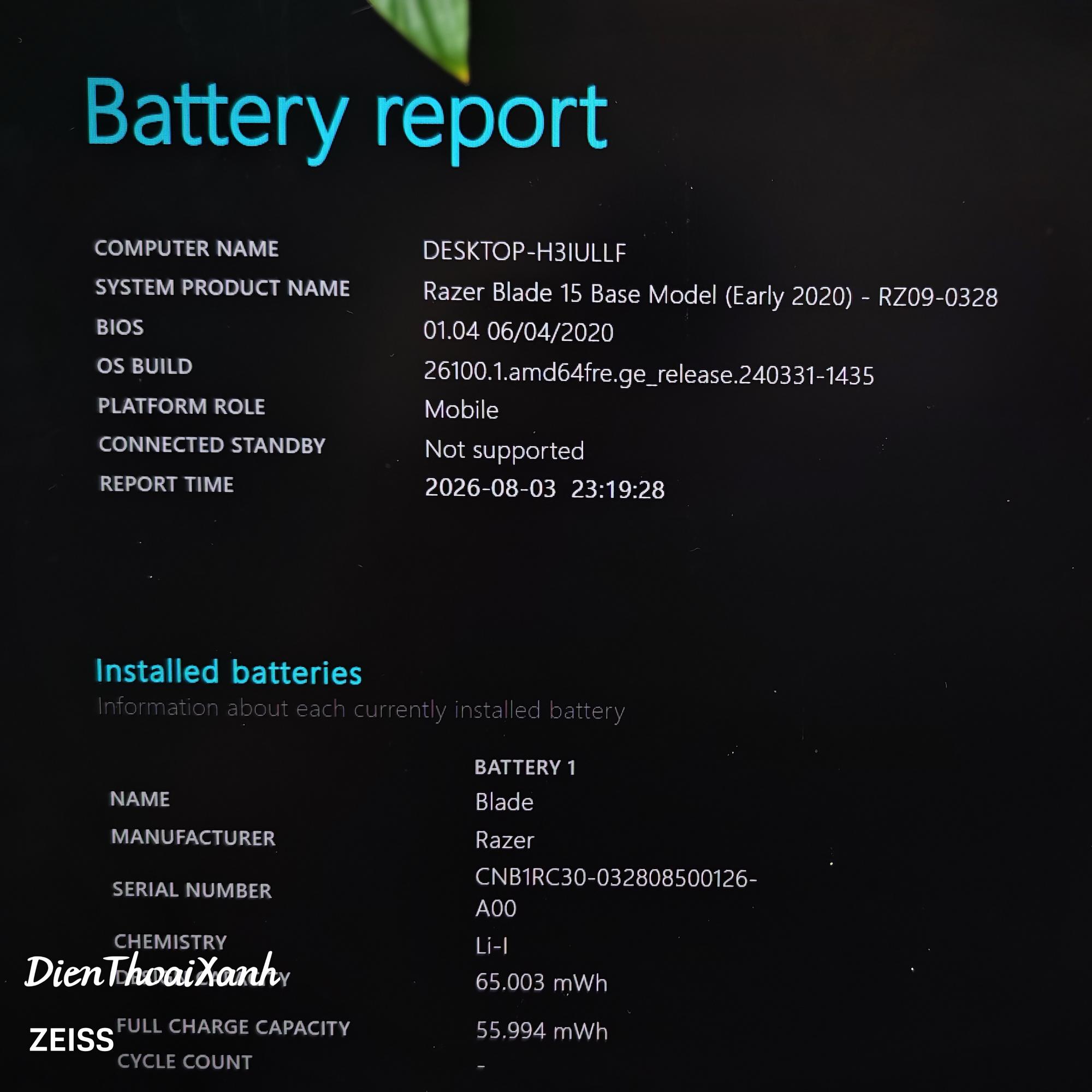 Razer Blade 15 Base 2020 16/1T - 01580-duoc-ban-tai-Điện Thoại Xanh