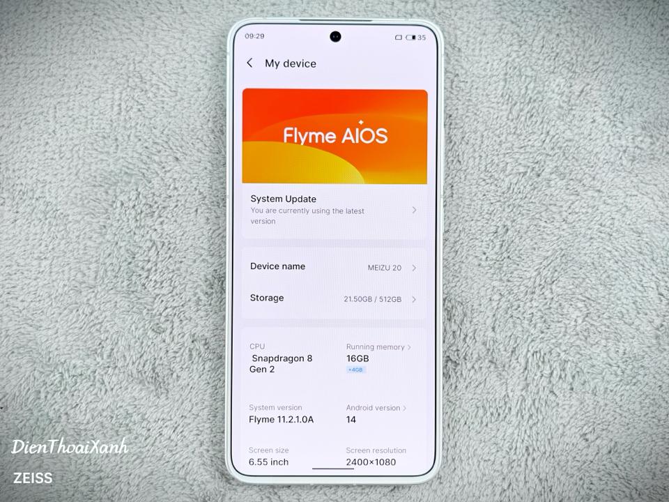 Meizu 20 Classic 16/512G - 72799-duoc-ban-tai-Điện Thoại Xanh