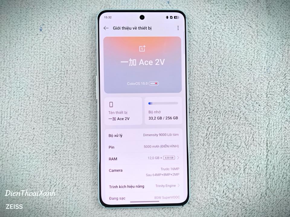 OnePlus Ace 2V 12/256G - 97115-duoc-ban-tai-Điện Thoại Xanh