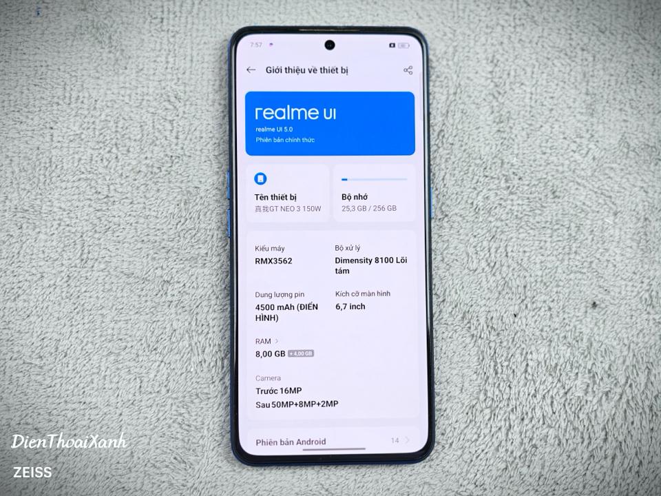 Realme GT Neo 3 8/256G - 83414-duoc-ban-tai-Điện Thoại Xanh
