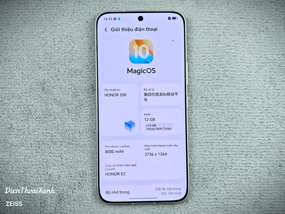 Honor 500 12/256G - 43171-duoc-ban-tai-Điện Thoại Xanh