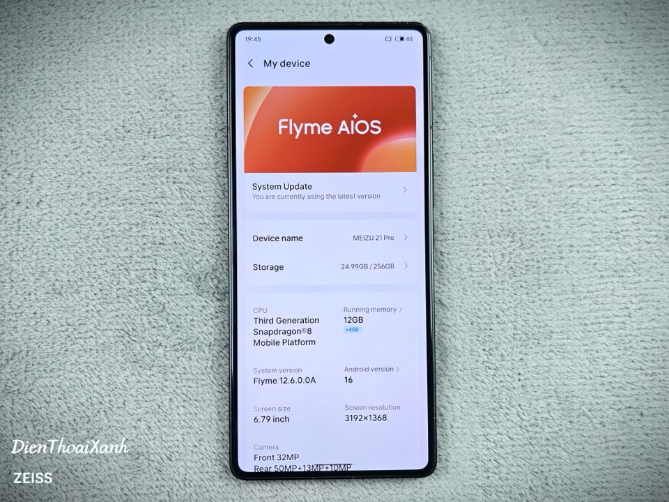 Meizu 21 Pro 12/256G - 25997-duoc-ban-tai-Điện Thoại Xanh