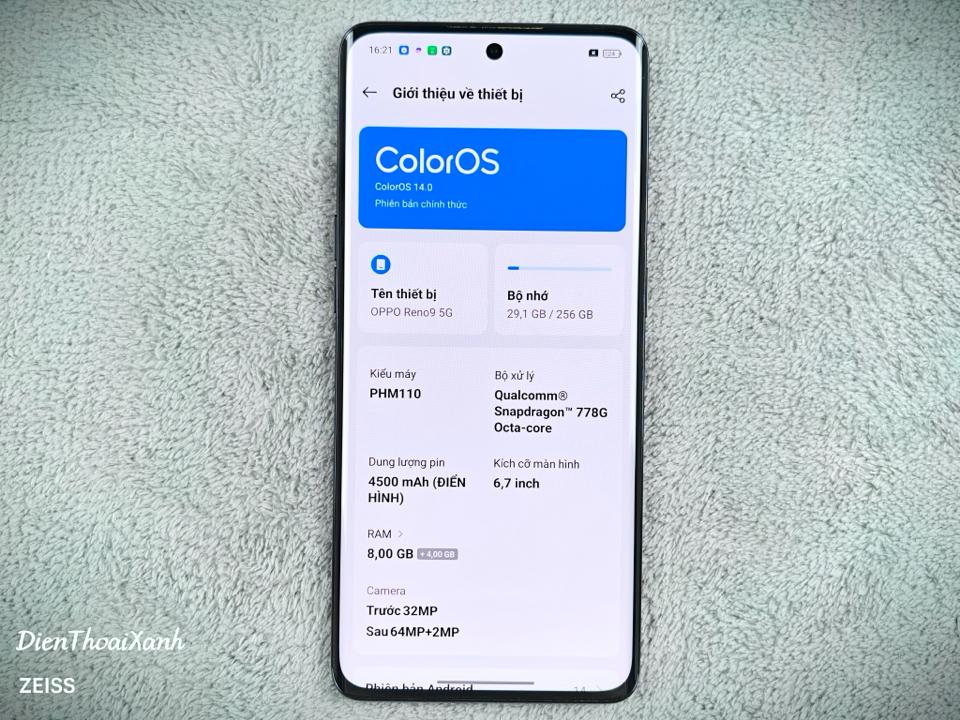 OPPO Reno 9 8/256G - 74054-duoc-ban-tai-Điện Thoại Xanh