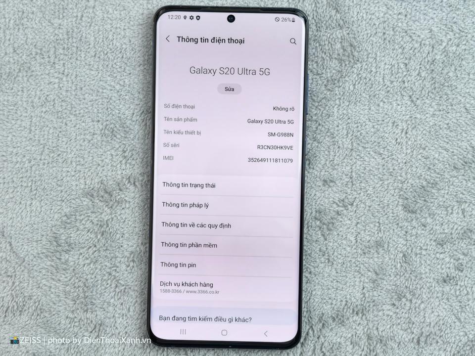 Samsung Galaxy S20 Ultra 12/256G - 11079-duoc-ban-tai-Điện Thoại Xanh