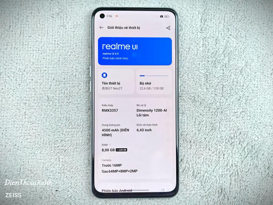 Realme GT Neo 2T 8/128G - 44331-duoc-ban-tai-Điện Thoại Xanh