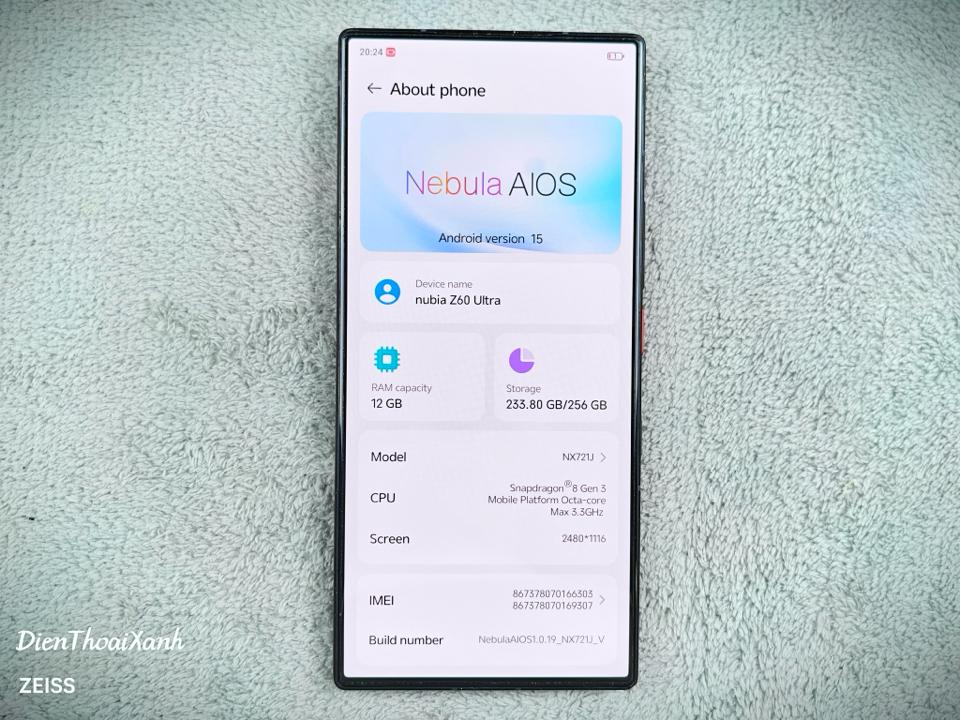 Nubia Z60 Ultra 12/256G - 66303-duoc-ban-tai-Điện Thoại Xanh