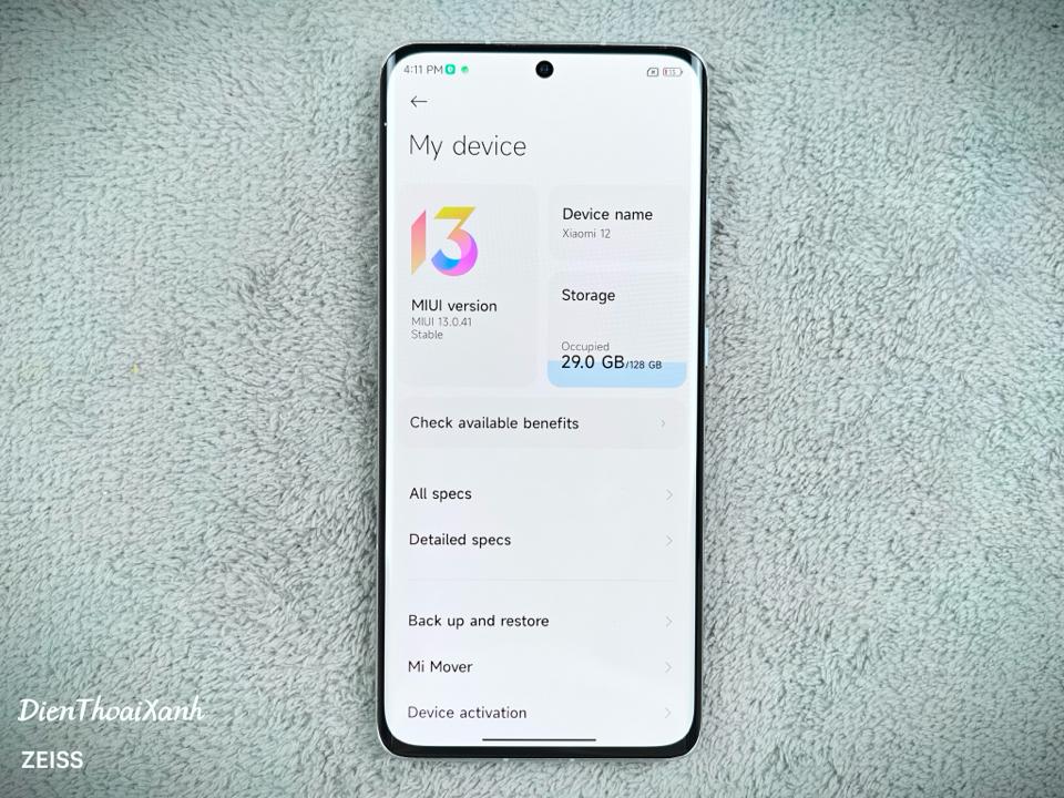 Xiaomi 12 8/128G - 12951-duoc-ban-tai-Điện Thoại Xanh