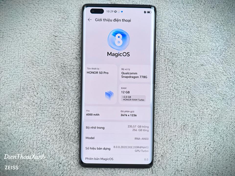 Honor 50 Pro 8/128G - 59098 -duoc-ban-tai-Điện Thoại Xanh