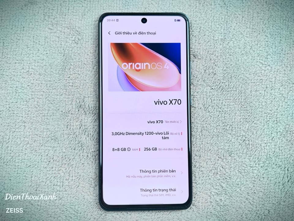 Vivo X70 8/256G - 14999-duoc-ban-tai-Điện Thoại Xanh