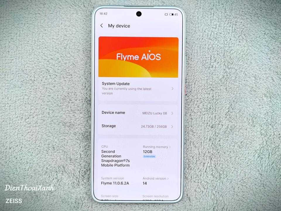Meizu Lucky 08 12/256G - 28584-duoc-ban-tai-Điện Thoại Xanh