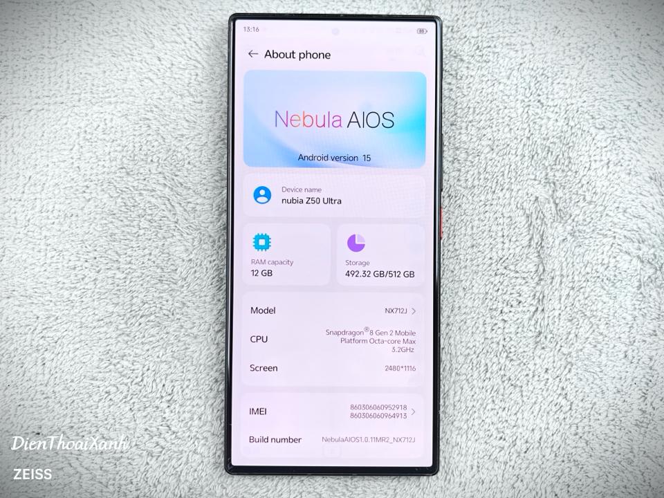 Nubia Z50 Ultra 12/512G - 52918-duoc-ban-tai-Điện Thoại Xanh
