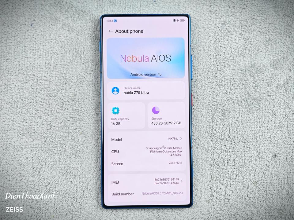 Nubia Z70 Ultra 16/512G Starry Night - 34149-duoc-ban-tai-Điện Thoại Xanh