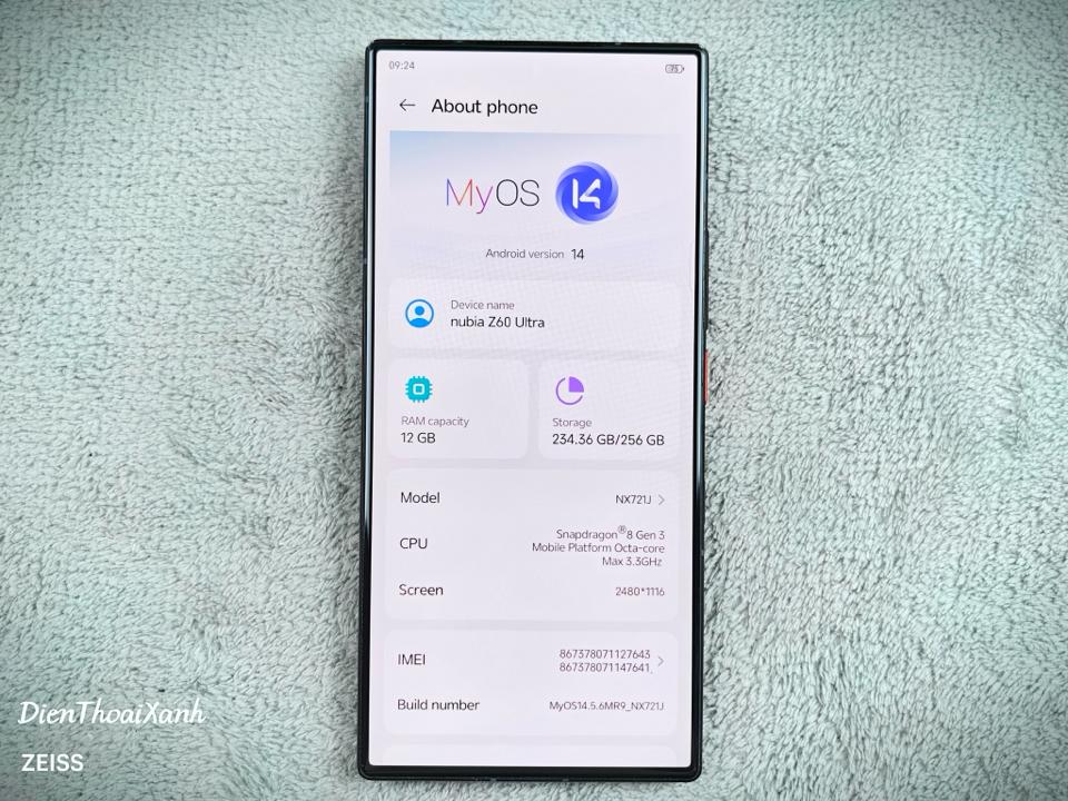 Nubia Z60 Ultra 12/256G - 27643-duoc-ban-tai-Điện Thoại Xanh