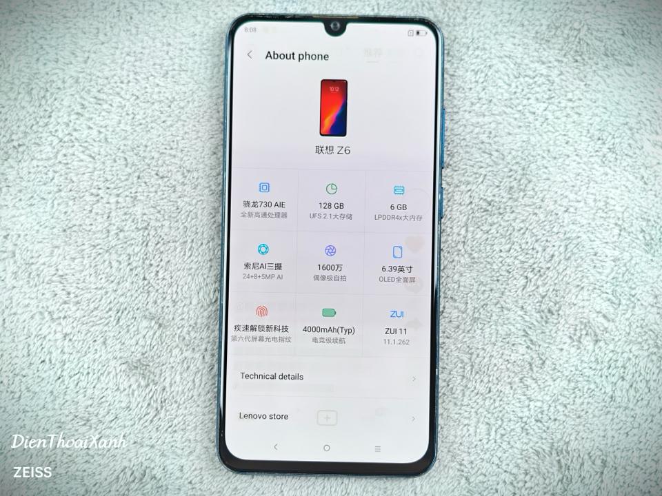 Lenovo Z6 6/128G - 14935-duoc-ban-tai-Điện Thoại Xanh