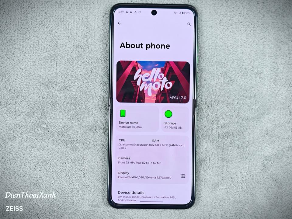 Moto Razr 50 Ultra 12/512G - 19459-duoc-ban-tai-Điện Thoại Xanh