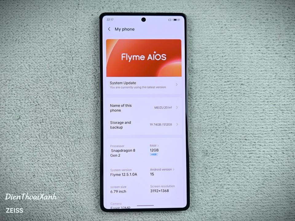 Meizu 20 Infinity 12/512G - 23826-duoc-ban-tai-Điện Thoại Xanh