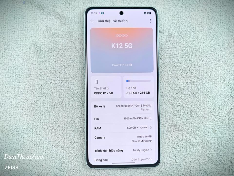 OPPO K12 8/256G - 37555-duoc-ban-tai-Điện Thoại Xanh