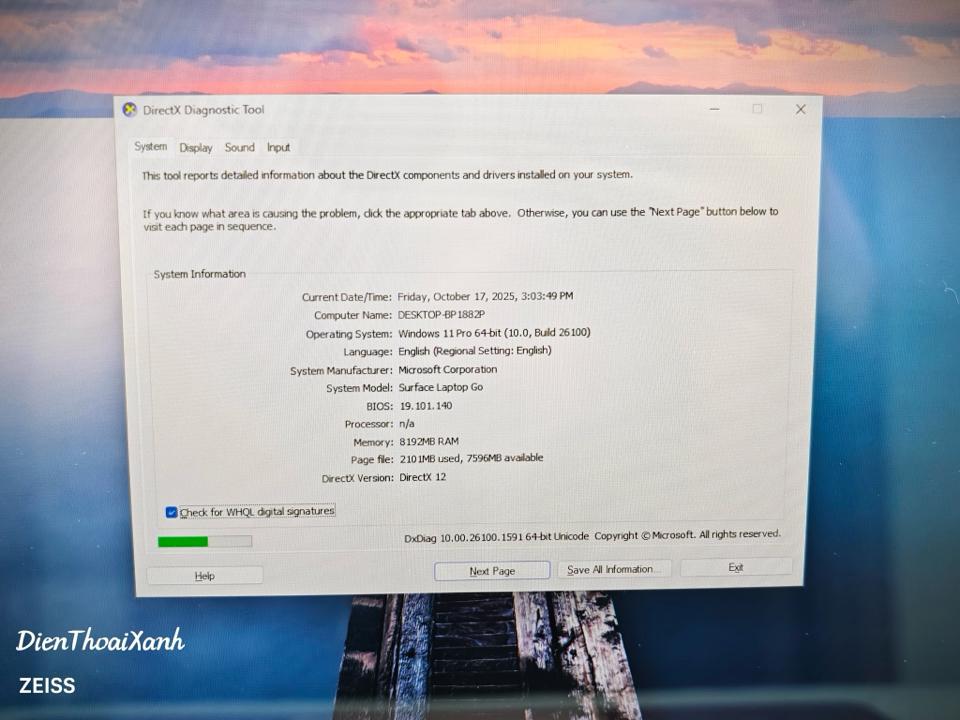 Surface Laptop Go 8/128G - 12266-duoc-ban-tai-Điện Thoại Xanh