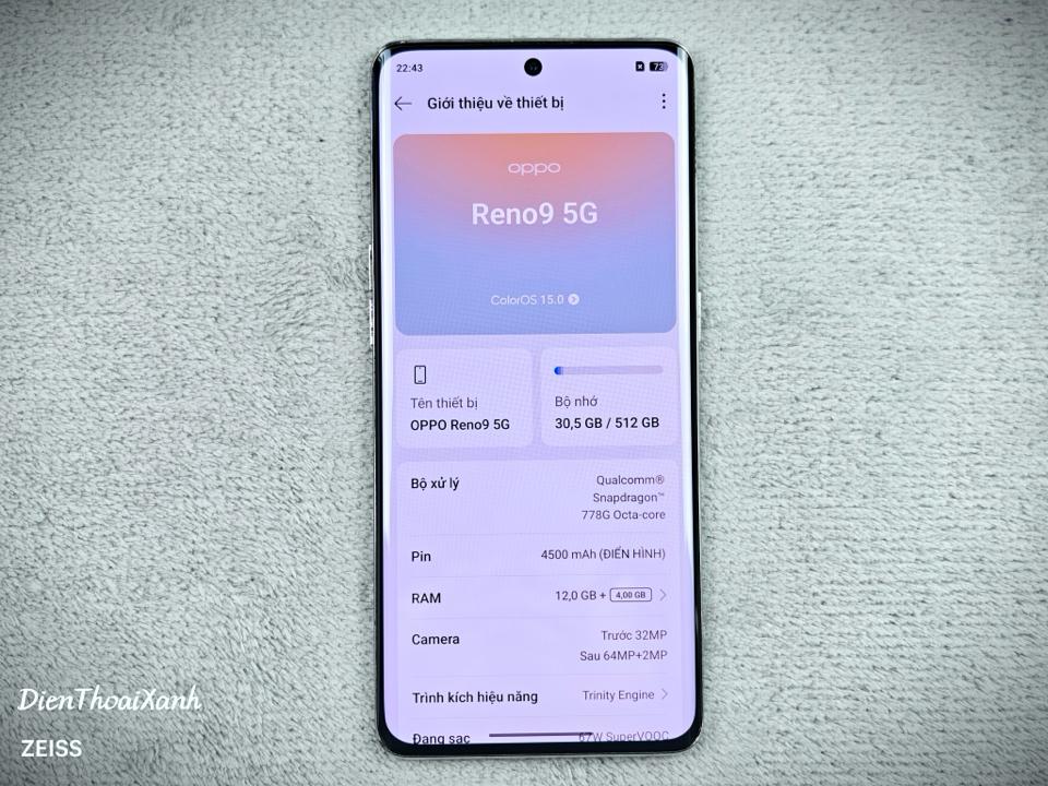 OPPO Reno 9 12/512G - 97456-duoc-ban-tai-Điện Thoại Xanh