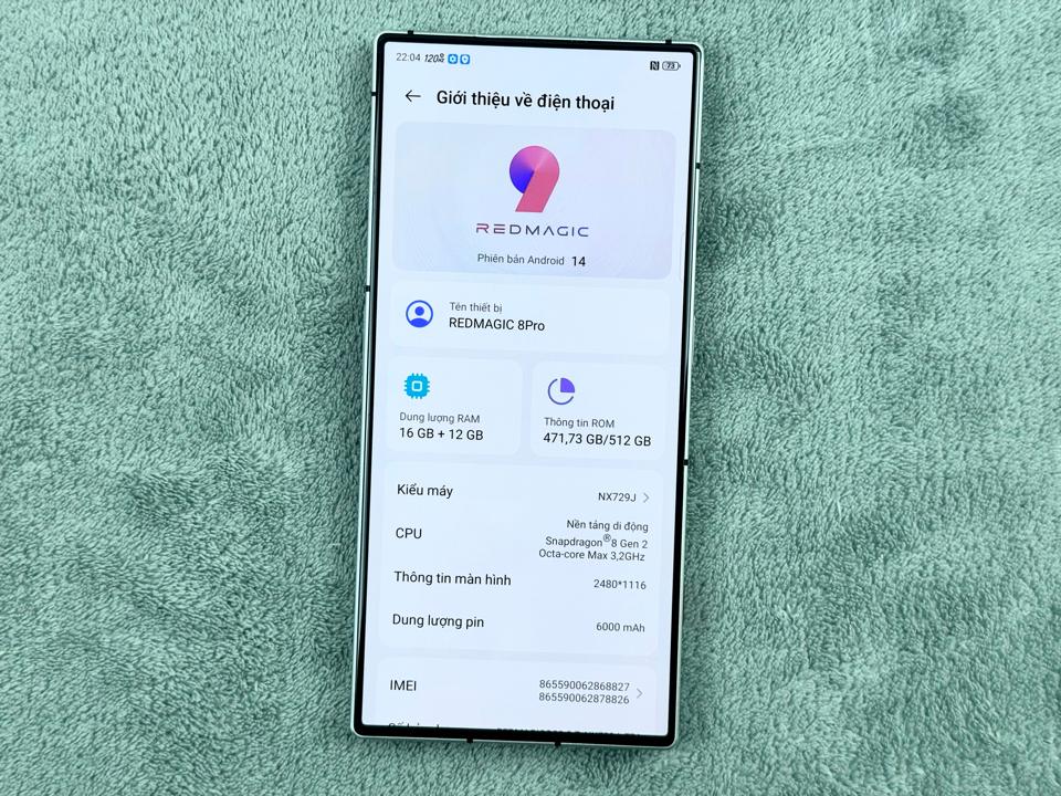 Điện Thoại Xanh . Redmi Magic 8 Pro 16/512G - 68827